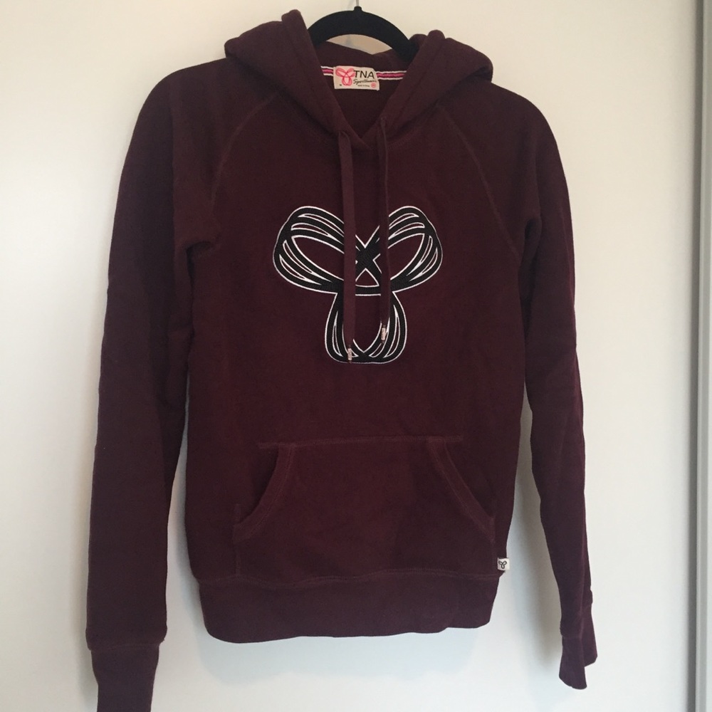 Burgundy TNA hoodie